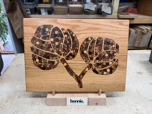 "Cottage Flowers"- Cutting Board - Charcuterie Board - Display Board