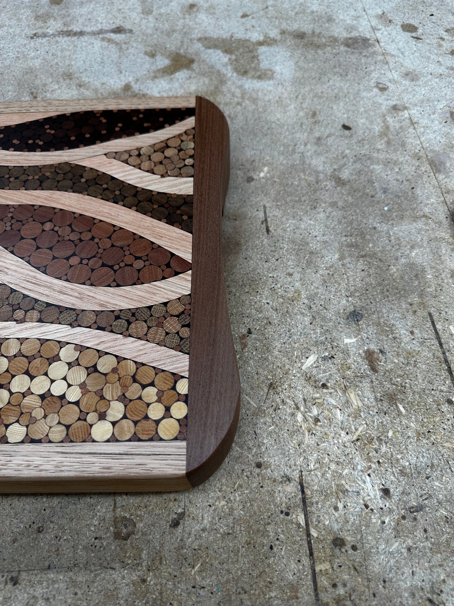 "Sticks and Stones" Timber Board, Functional Wood Art.