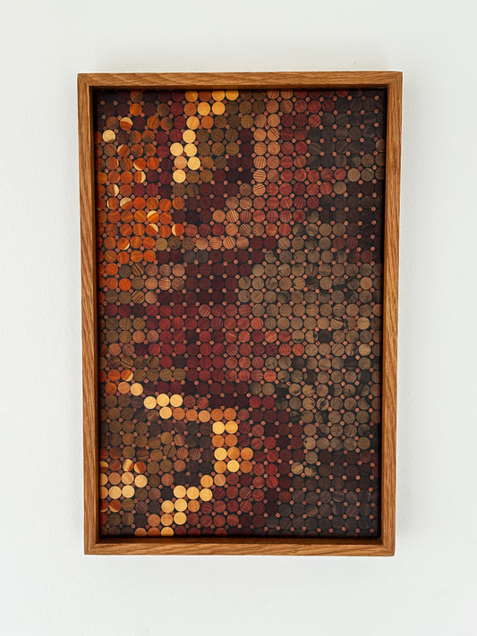 Wood Art - Wall Hanging - "Ochre Horizon"