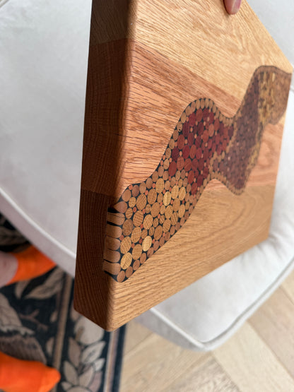 Cutting Board - Functional Wood Art - From our "River Board" series