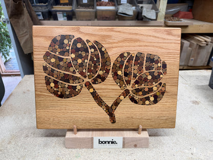 "Cottage Flowers"- Cutting Board - Charcuterie Board - Display Board