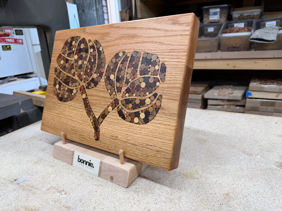 "Cottage Flowers"- Cutting Board - Charcuterie Board - Display Board