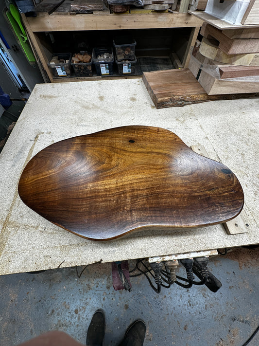 Handcrafted Solid Blackwood Charcuterie Board