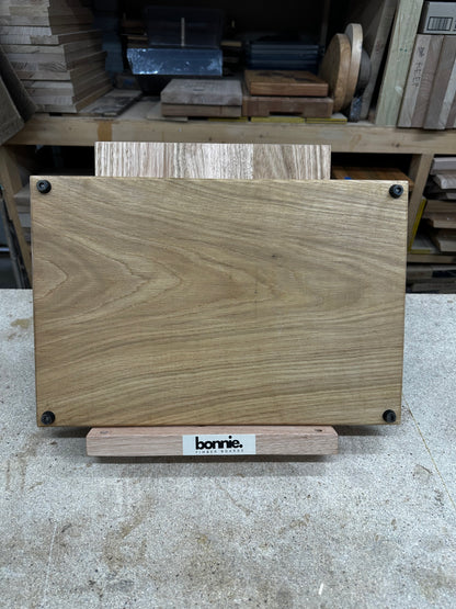 "River Series" [SKU 6160]Handcrafted Timber Board-American White Oak inset with End Grain Timber.