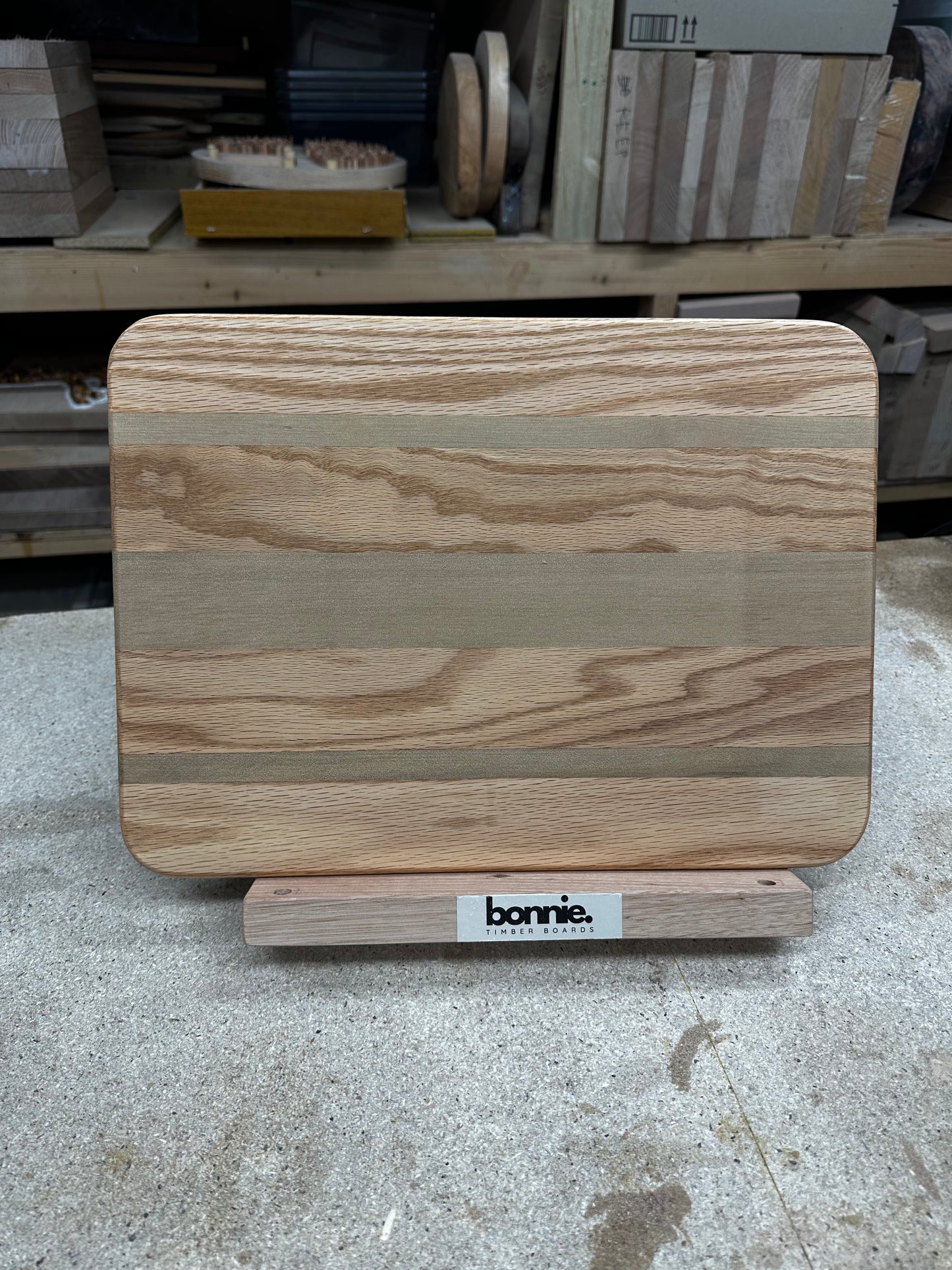 Cutting Board [SKU 6210] Classic Edge Grain American Oak and Sassafras