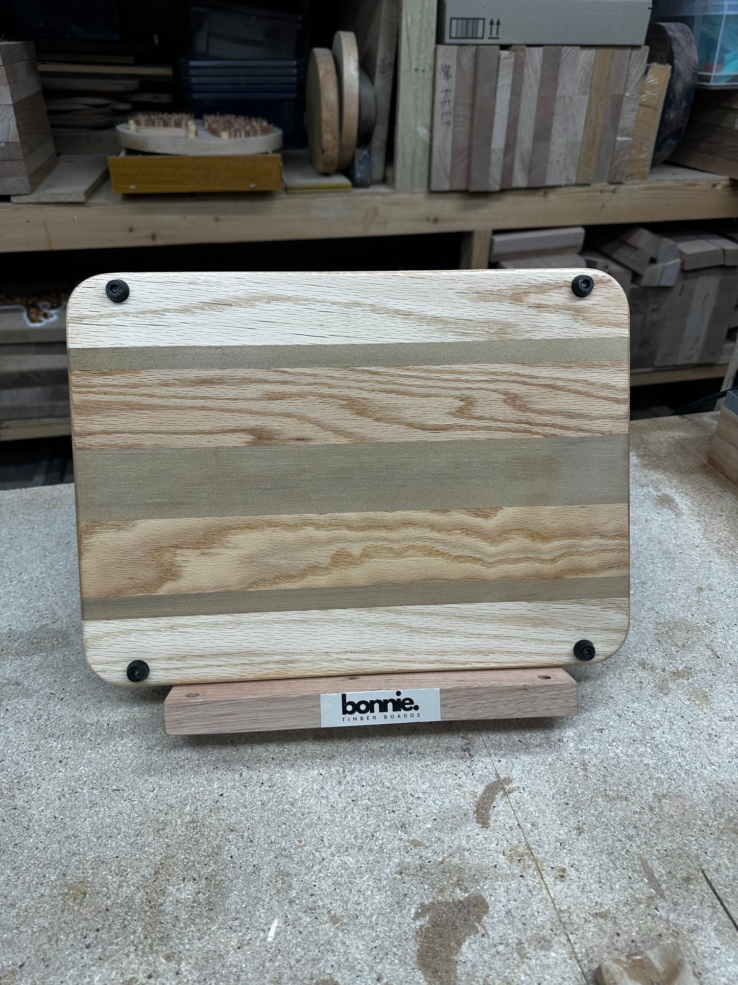 Cutting Board [SKU 6210] Classic Edge Grain American Oak and Sassafras