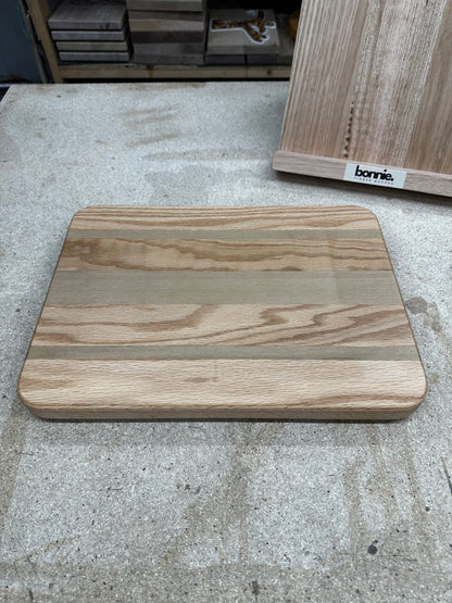 Cutting Board [SKU 6210] Classic Edge Grain American Oak and Sassafras