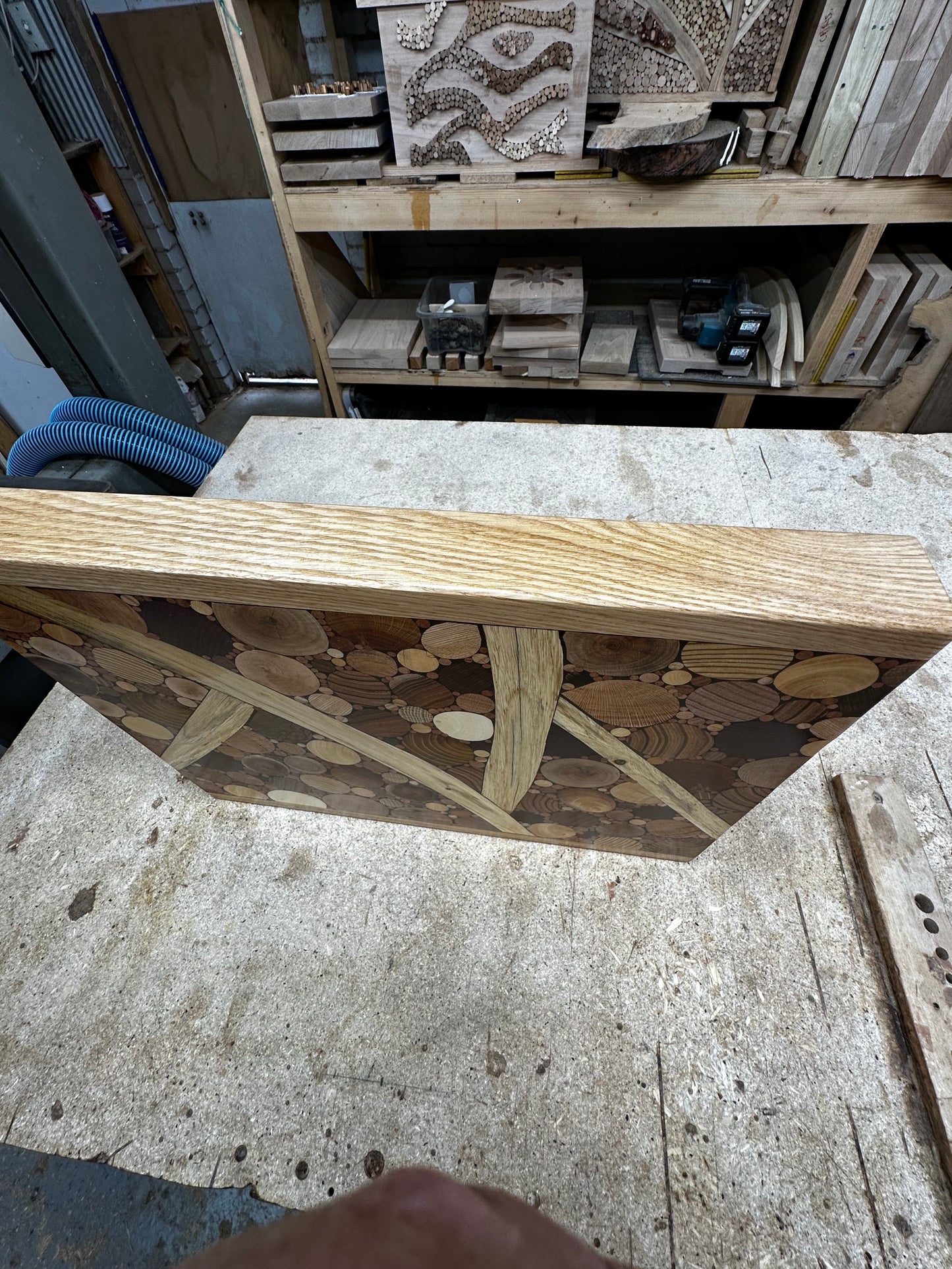 "Amongst Olive Branches" Timber Board, Functional Wood Art.