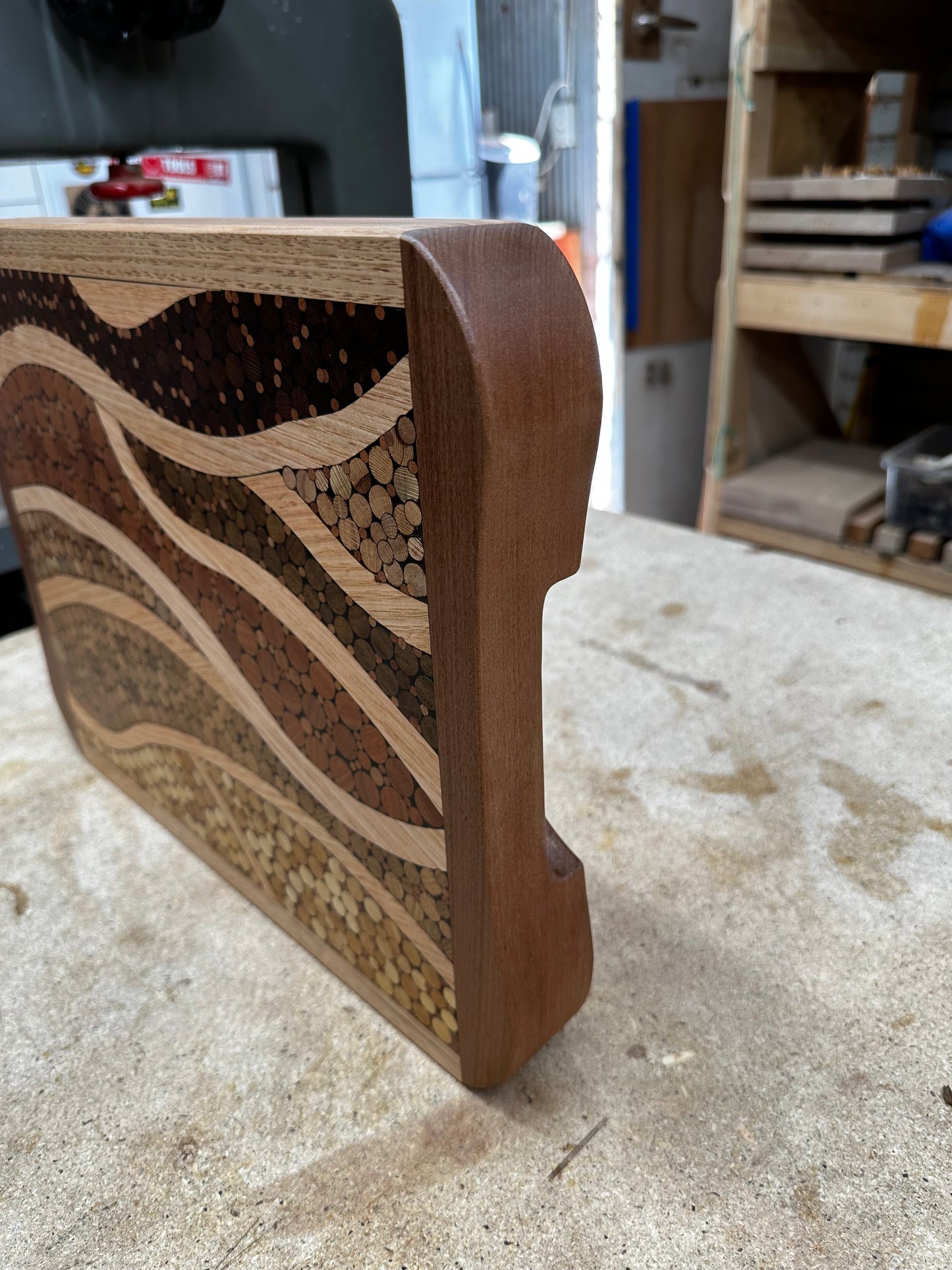 "Sticks and Stones" Timber Board, Functional Wood Art.