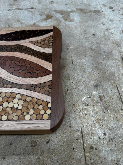 "Sticks and Stones" Timber Board, Functional Wood Art.