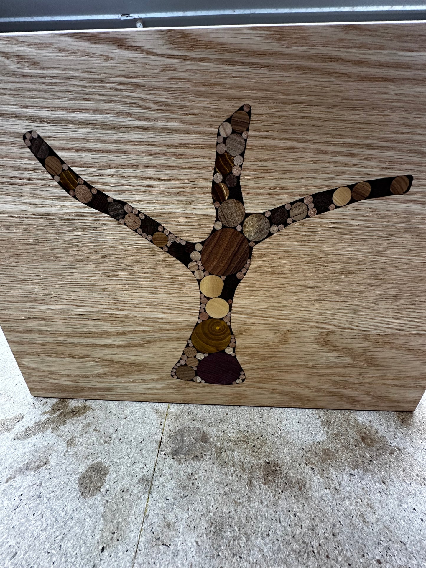 Inlayed Cutting Board - "Lonely Old Tree"- Handcrafted