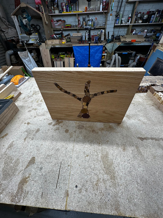 Inlayed Cutting Board - "Lonely Old Tree"- Handcrafted