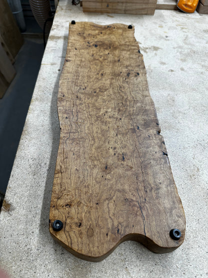 "Live Edge" Charcuterie Board crafted from "Buddha Wood"