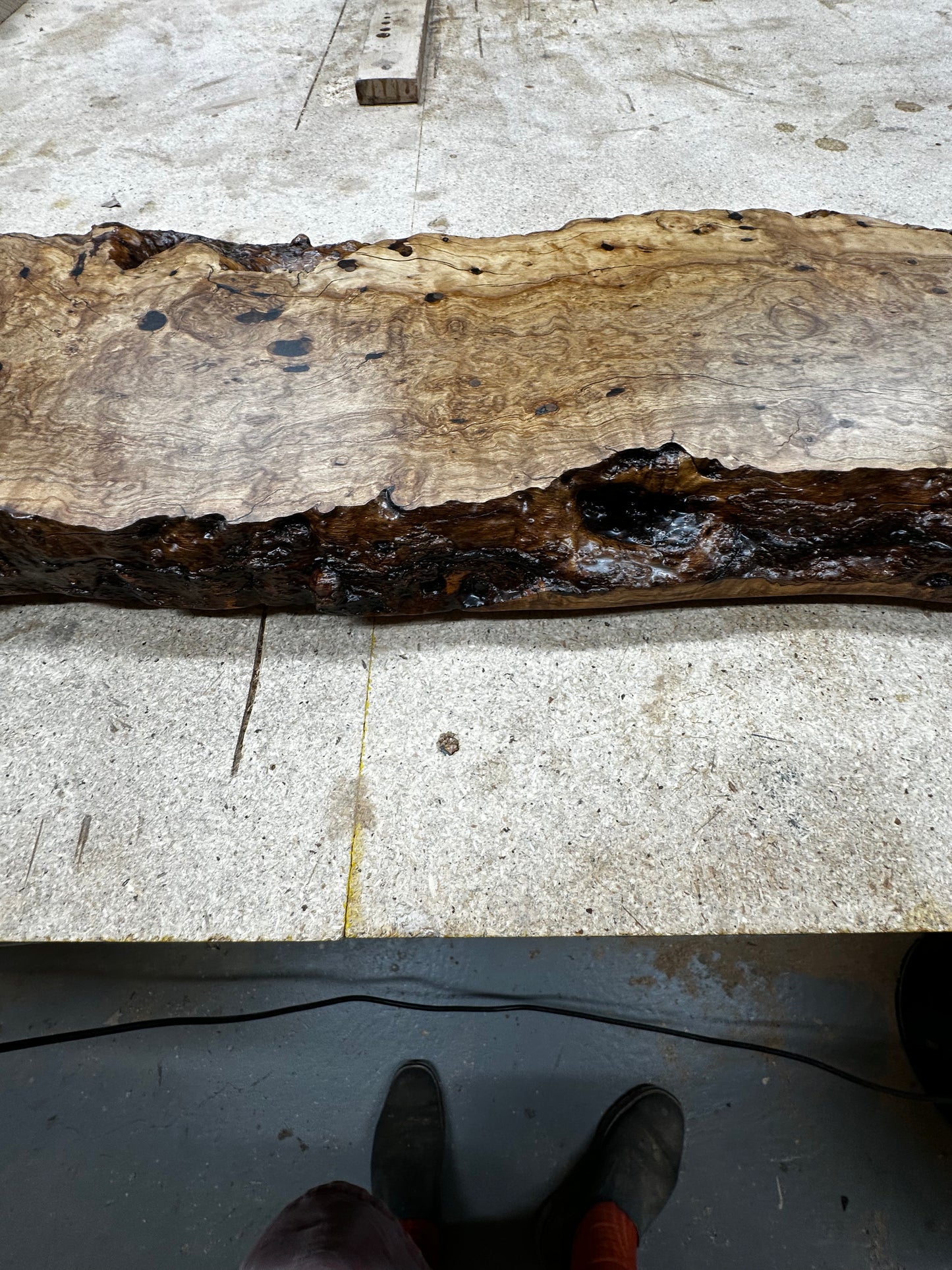 "Live Edge" Charcuterie Board crafted from "Buddha Wood"