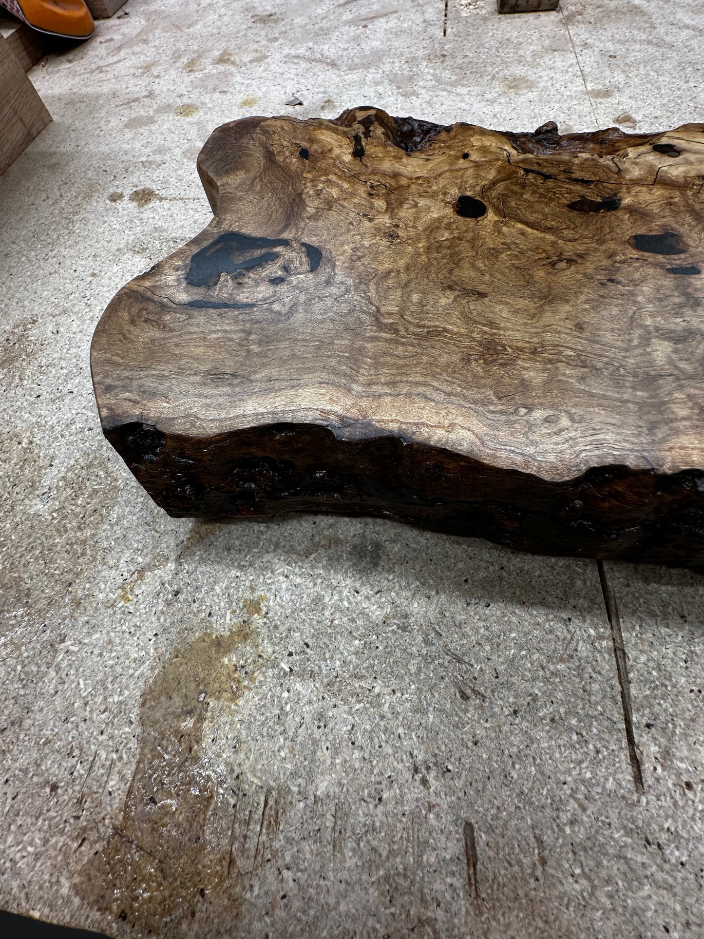 "Live Edge" Charcuterie Board crafted from "Buddha Wood"
