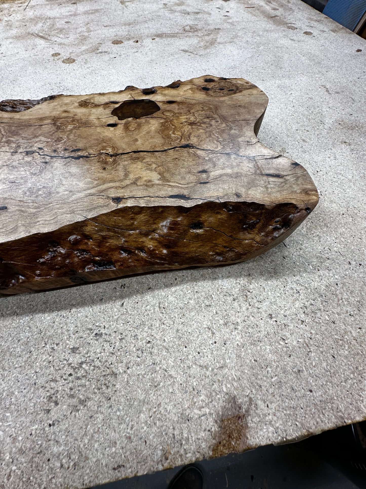 "Live Edge" Charcuterie Board crafted from "Buddha Wood"
