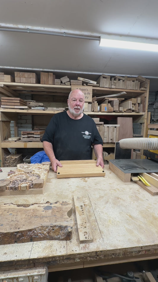 Inlayed Cutting Board - "Lonely Old Tree"- Handcrafted