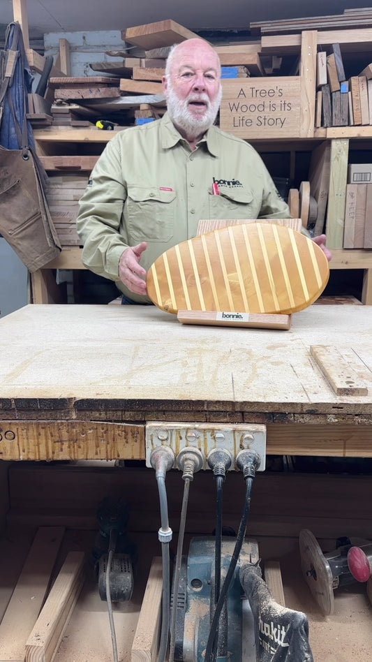 Unique Cheese Board Handcrafted from Huon Pine [SKU6200]