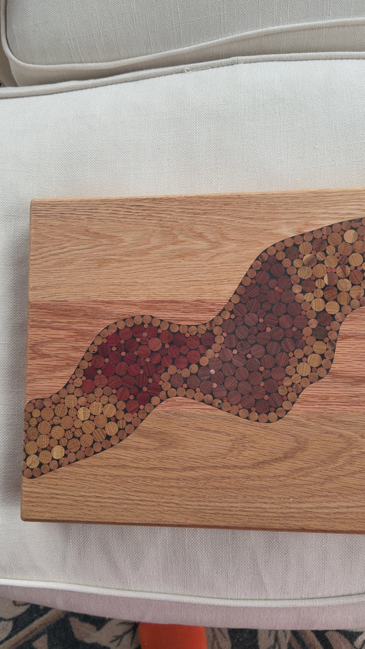 Cutting Board - Functional Wood Art - From our "River Board" series
