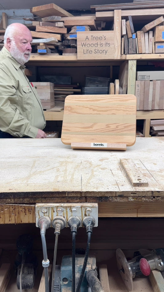 Cutting Board [SKU 6210] Classic Edge Grain American Oak and Sassafras